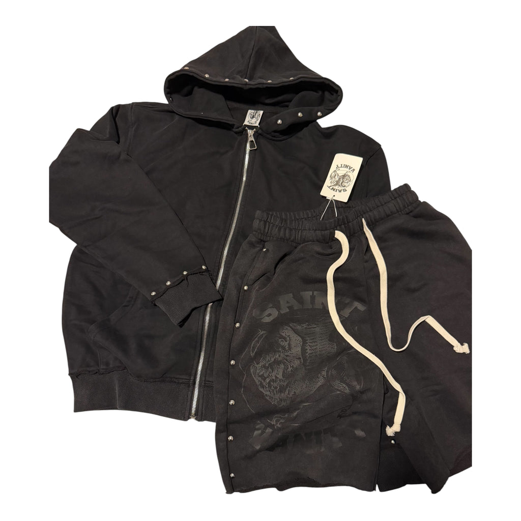 Zip-Up and Shorts Set
